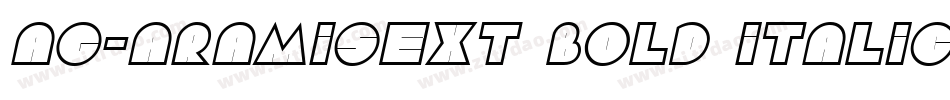 AG-AramisExt Bold Italic字体转换